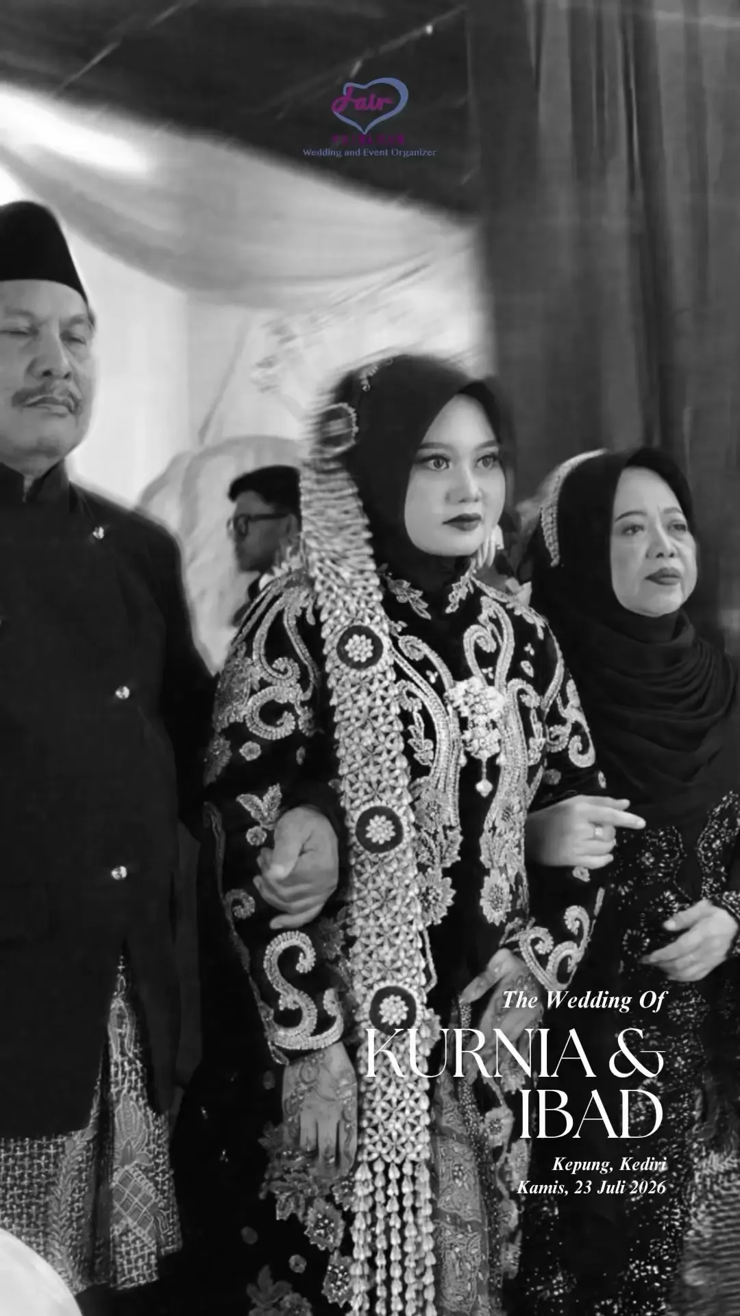 Momen resepsi pernikahan yang dikoordinasi FairLove Wedding Organizer