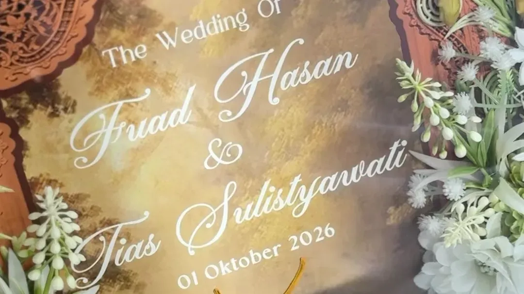 Bingkai video acara Tias dan Fuad oleh FairLove Wedding Organizer